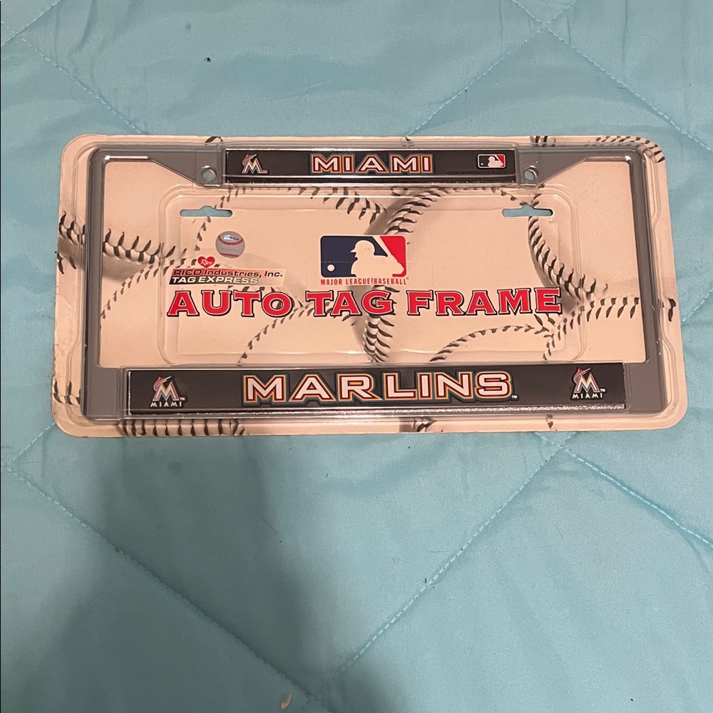 Auto Tag Frame - Miami Marlins Baseball